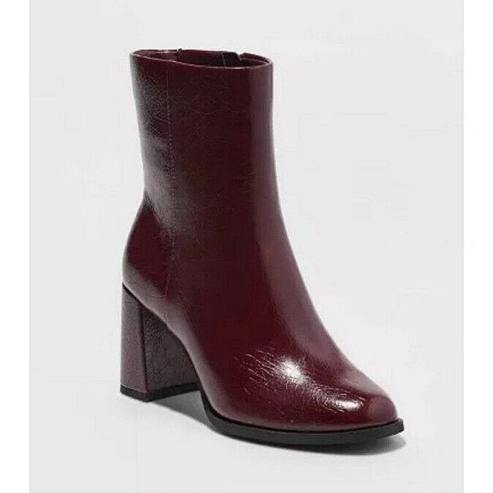A NEW DAY | Janelle Dress Boots - Burgundy